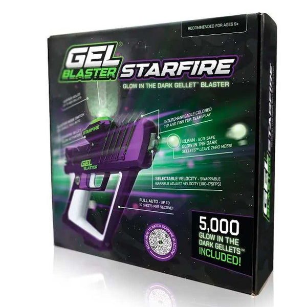 Pistola de Gel Blaster que brilla en la oscuridad