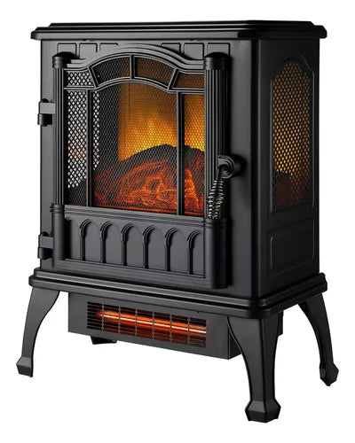 calefactor tipo chimenea 3D infrarojo