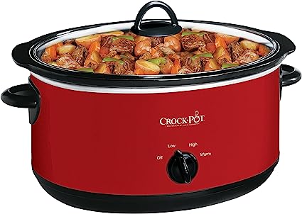 Crock-pot SCV800-R Express Crock olla de cocción lenta de 8 cuartos de galón, color rojo