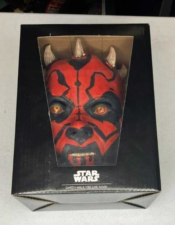 Star Wars Darth Maul - Máscara de látex para adultos, talla única, color negro