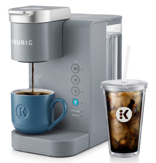 Keurig k-iced Essentials-cafetera de un solo servicio, taza K fría y caliente, ajuste automático de la temperatura de elaboración