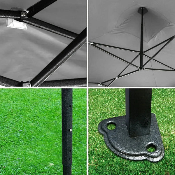 Toldo 3x4.5 Metros Plegable Con Paredes Y Techo Carpa Color Blanco EL MÁS VENDIDO 12º en Toldos